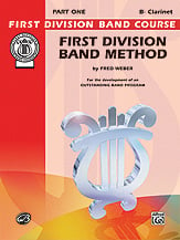 First Division Band Method Book 1 Clarinet band method book cover